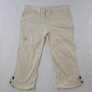 Eddie Bauer Cream Incline Crop Hiking Pants  8